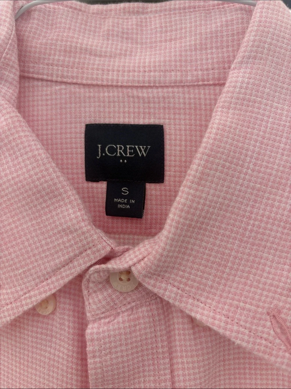 J. Crew Men's Light Pink Button-Down Shirt